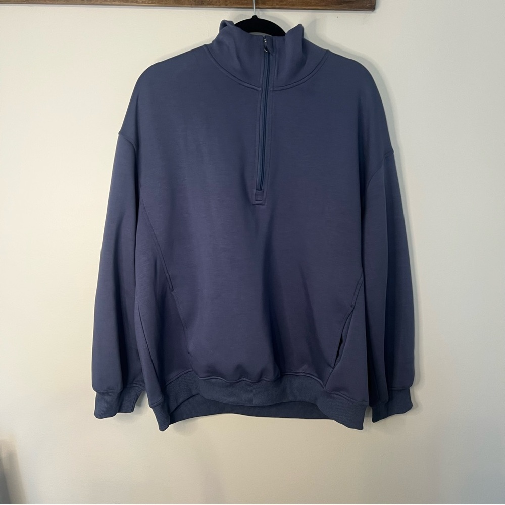 Women's Half-Zip Sweatshirt Women’s s Xl Deep Blue